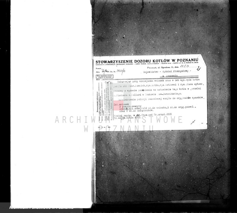 Obraz 8 z jednostki "Gorzelnia w Noskowie pow. jarociński /Fischer von Mollard/ nr woj. kotła 4785"