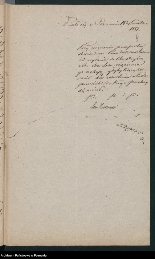 Obraz 14 z jednostki "A. betr. den polnischen Emigranten Leon Zakrzewski"