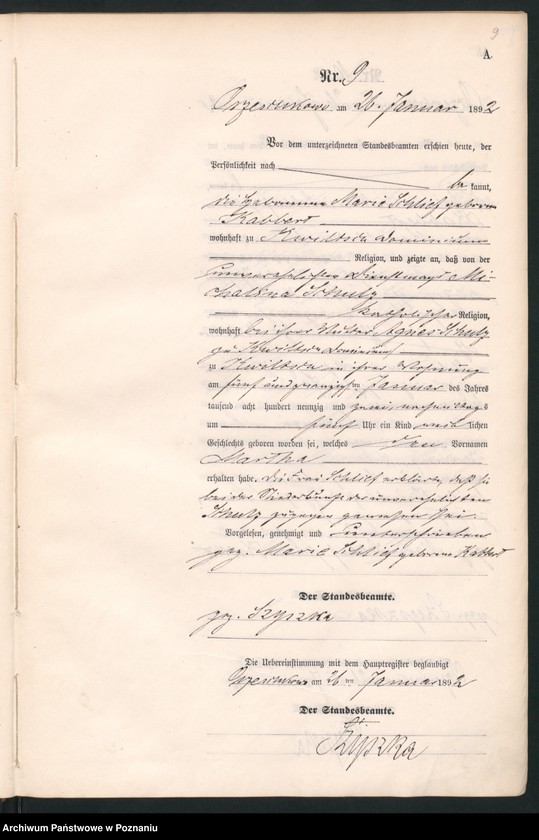 Obraz 12 z jednostki "Księga urodzeń"