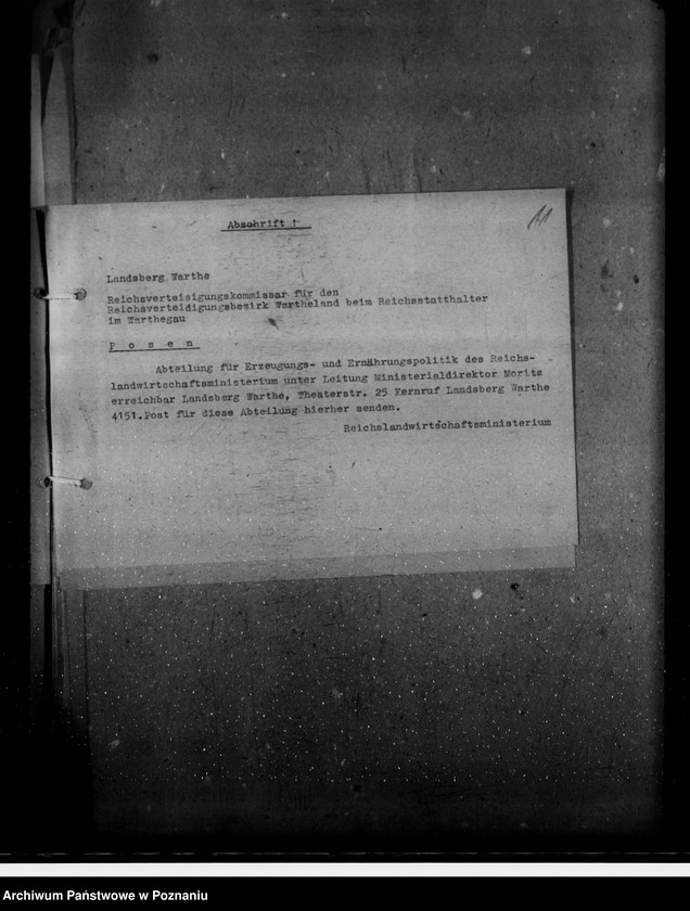 Obraz 15 z jednostki "Anschriftenverzeichnis - Hauptkanzlei"