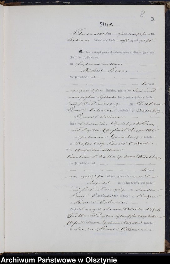 image.from.unit.number "Heiraths-Neben-Register Nr 1 - 42"