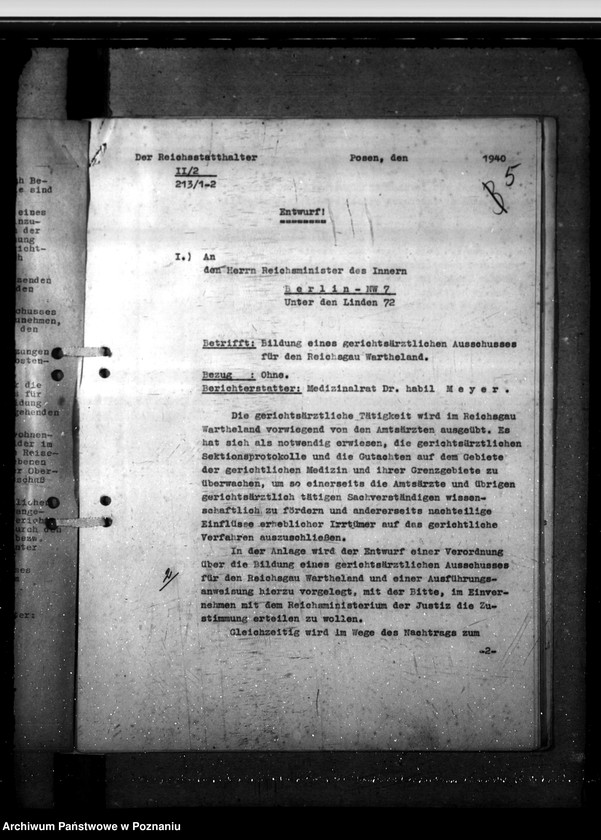 Obraz 9 z jednostki "Gerichtsärztlicher Ausschuss für Reichsgau Wartheland"