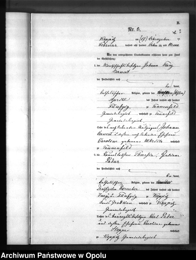 Obraz 6 z jednostki "USC Kopice. Księga akt małżeństw rok 1879"