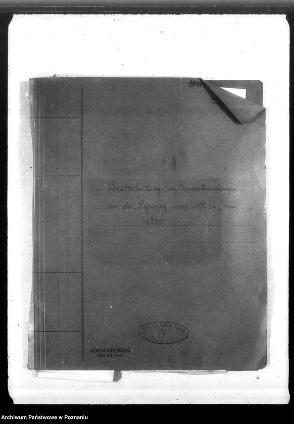 Obraz 4 z jednostki "Weiterleitung von Vermisstenmeldungen an die Regierung Posen, Abteilung Ia (Poznań)"
