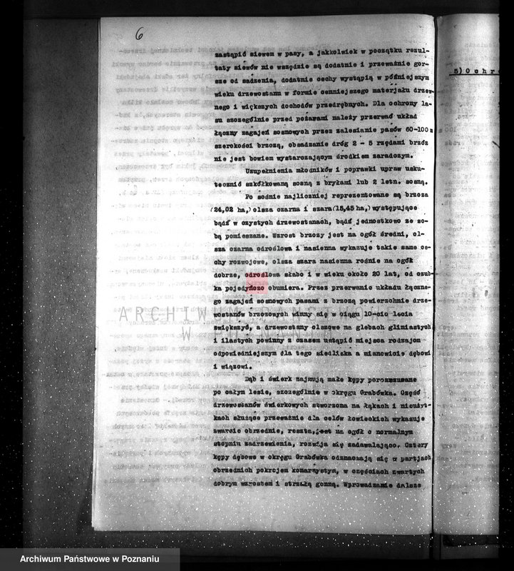 image.from.unit.number "Plan urządzenia gospodarstwa leśnego dla lasu majętności Pożarowo powiat szamotulski 1932-1942"