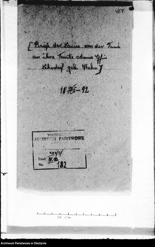 image.from.unit.number "/Lousia von der Tann an ihre Tante Anna Gfin Lehndorff geb. Hahn/"