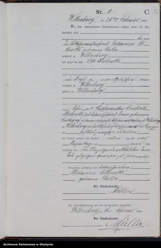 Obraz 14 z jednostki "Sterbe-Neben-Register Nr 1 - 59"