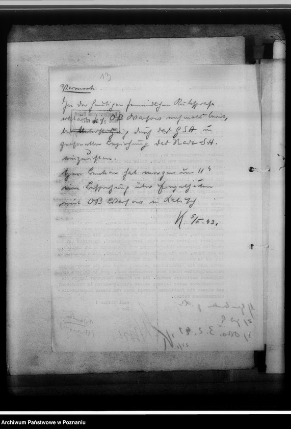 Obraz 17 z jednostki "[Korespondencja w sprawach organizacyjnych, sprawozdanie z działalności], Sippenamt für die Stadt und den Landkreis Kalisch [Kalisz]"