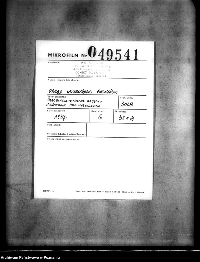 Obraz 2 z jednostki "Parcelacja prywatna majątku Nieżychowo powiatu wyrzyskiego"