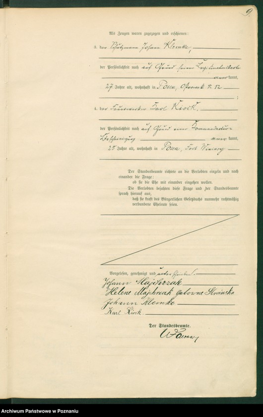 Obraz 11 z jednostki "Księga miejscowa małżeństw t. I"