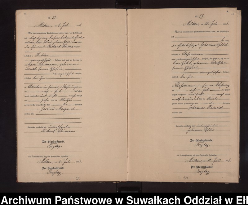 image.from.unit.number "Geburts-Neben-Register des Preussischen Standes-Amtes Stasswinnen Kreis Lötzen"