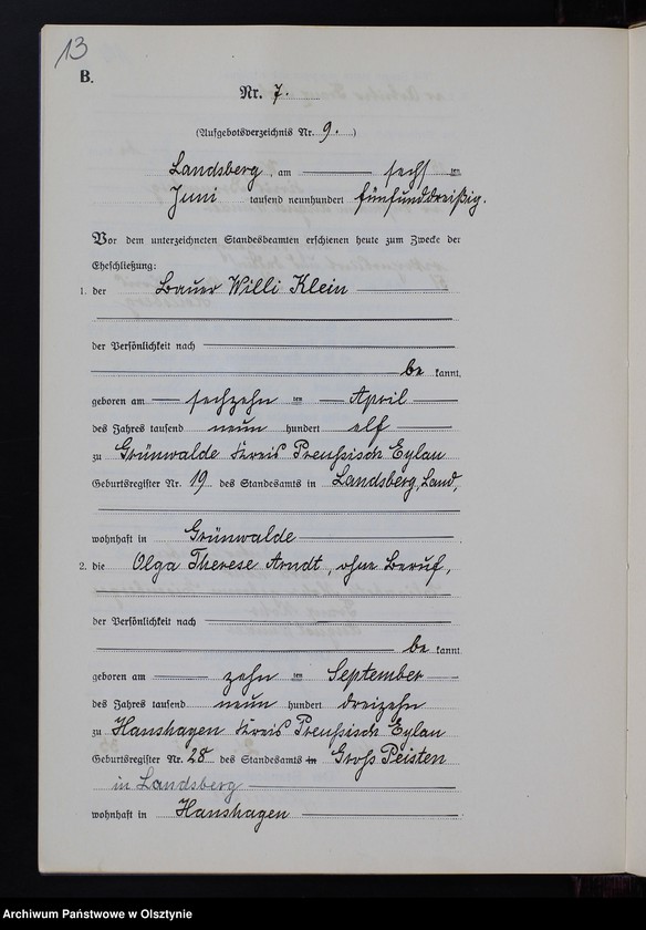 image.from.unit.number "Heiraths-Neben-Register Nr 1 - 11 [ Księga małżeństw - wtóropis ]"