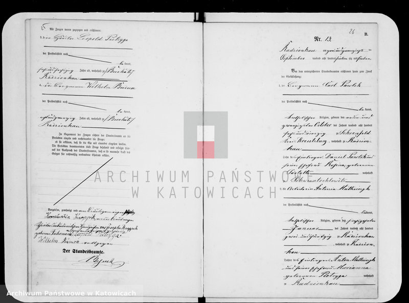 image.from.unit.number "Księga małżeństw za rok 1877 [nr 1-26]"