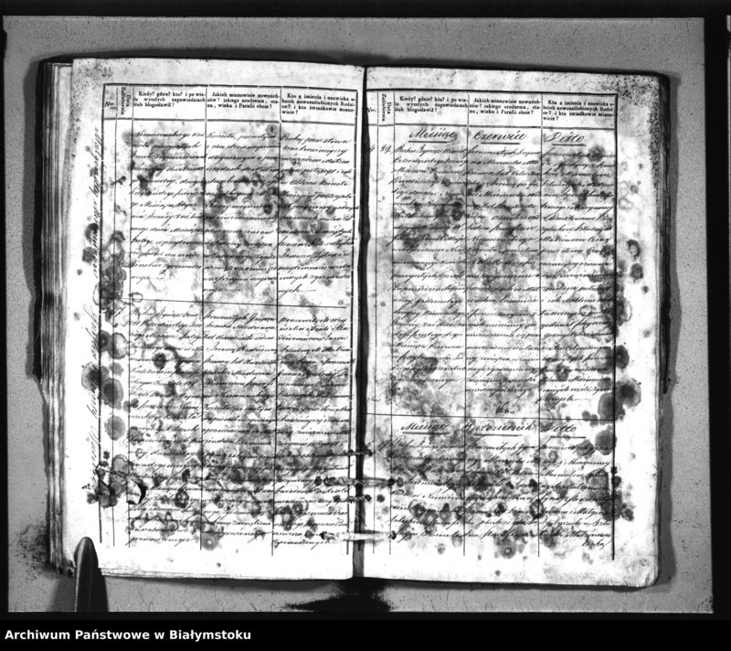 Obraz 14 z jednostki "Extrakty z metryk ślubów kościołów parafialnych w: Siemiatyczach, Ostrożanach, Dołubowie, Sadach, Niemirowie, Mielniku, Dziadkowicach"