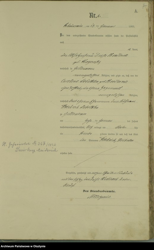 image.from.unit.number "Geburts-Haupt-Register Nr 1 - 129"