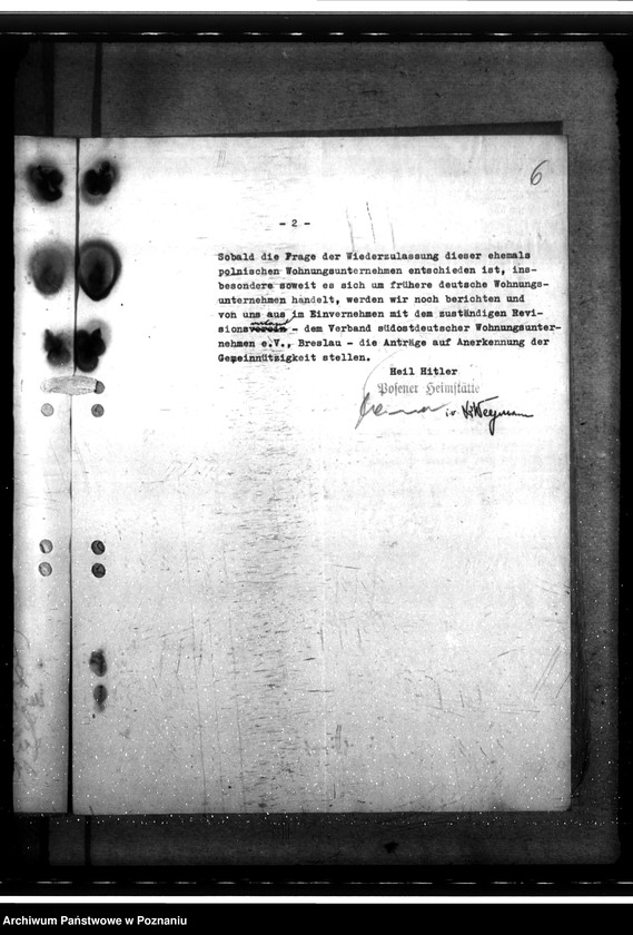 Obraz 10 z jednostki "Anerkennung der Gemeinnützigkeit der "Posener Heimstätte""