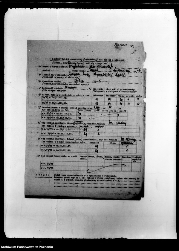 Obraz 17 z jednostki "/Opieka Społeczna- sprawy różne/"