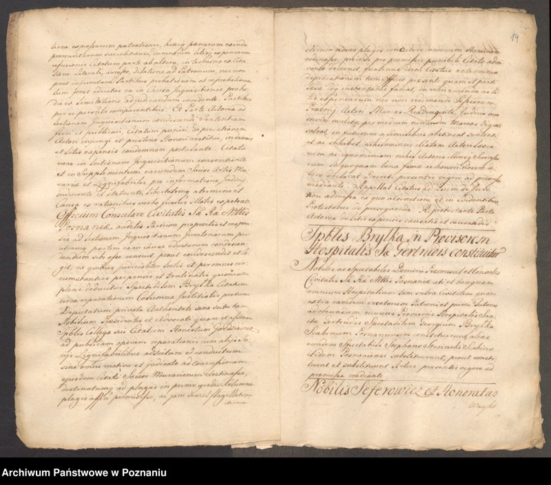Obraz 17 z jednostki "Acta coram officio consulario Posnaniensi."