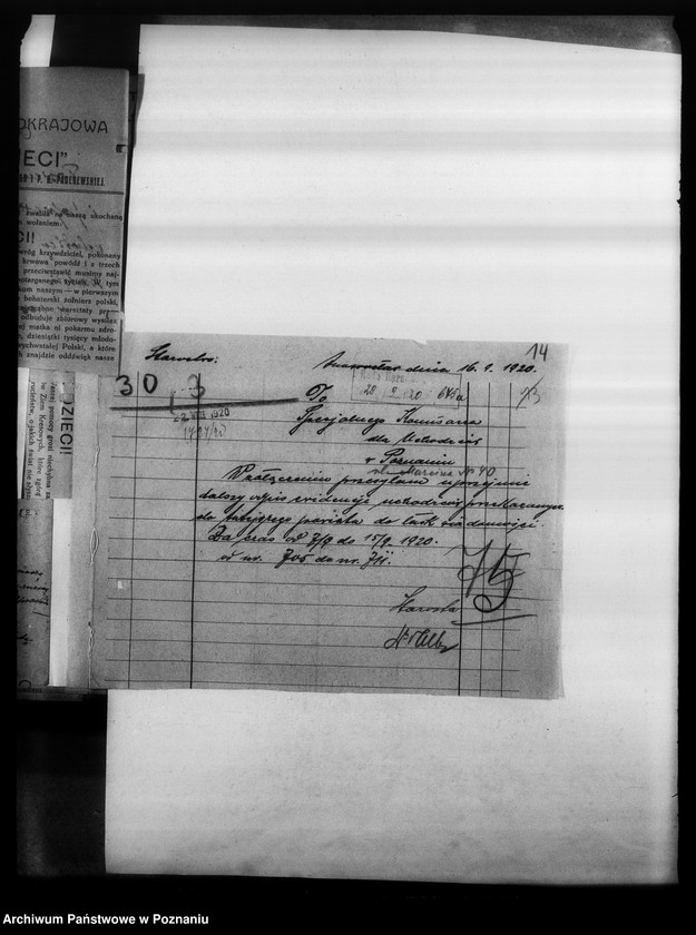 Obraz 18 z jednostki "Korespondencja dotycząca uchodźców."