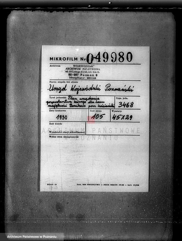 Obraz 2 z jednostki "Plan urządzania gospodarstwa leśnego dla lasu majętności Bonikowo - powiat kościański"