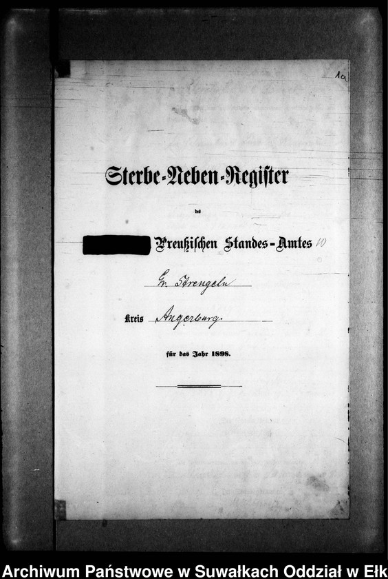 image.from.unit.number "Sterbe-Neben-Register des Preussischen Standes-Amtes Gr. Strengeln Kreis Angerburg"