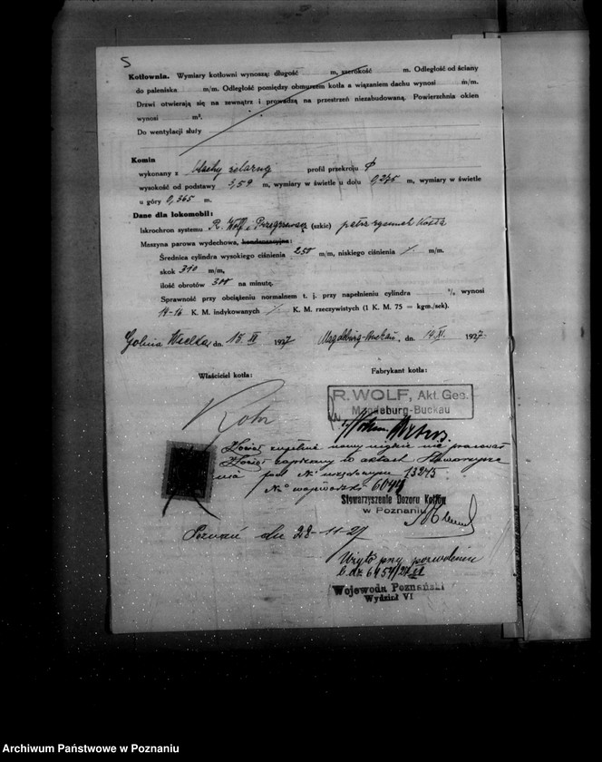 image.from.unit.number "Gorzelnia rolnicza W. Rohra w Golinie Wielkiej nr woj. kotła 6044"