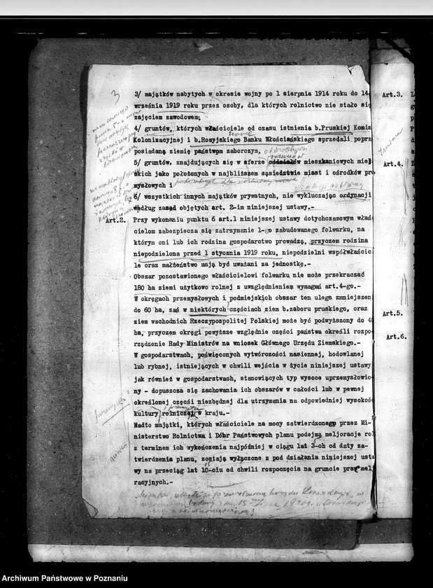 Obraz 8 z jednostki "Sprawy prawne projekty ustaw i rozporządzeń do Sejmu Ustawodawczego"