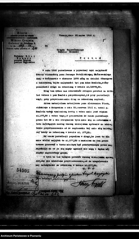 Obraz 9 z jednostki "/Parcelacja prywatna majątku Konary powiatu wągrowieckiego/"