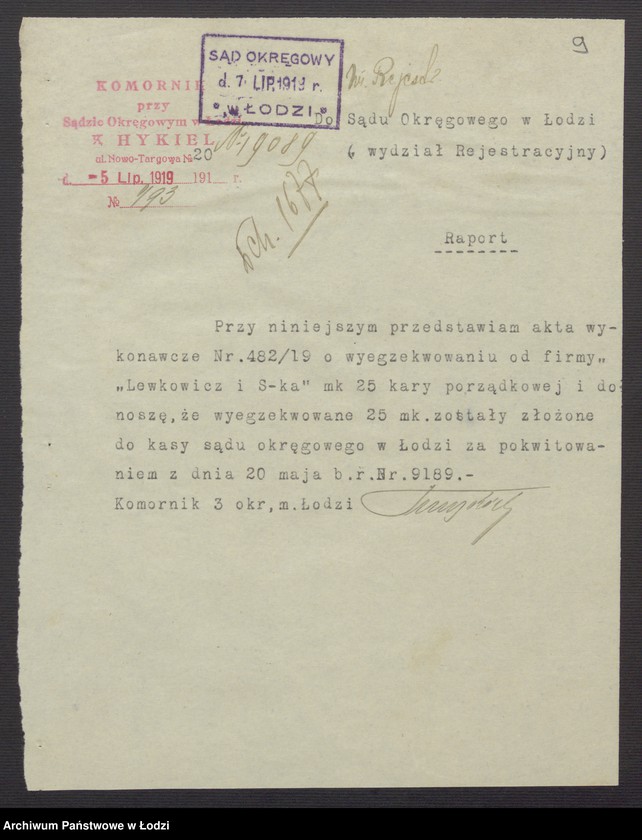 Obraz 11 z jednostki "Szyja Lewkowicz i S-ka – eksploatacja stolarni mechanicznej"