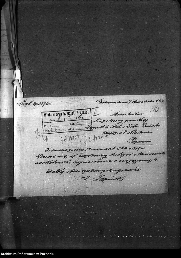 Obraz 15 z jednostki "Sprawy osobowe Personalia - zajęcia poboczne urzędników państwowych"