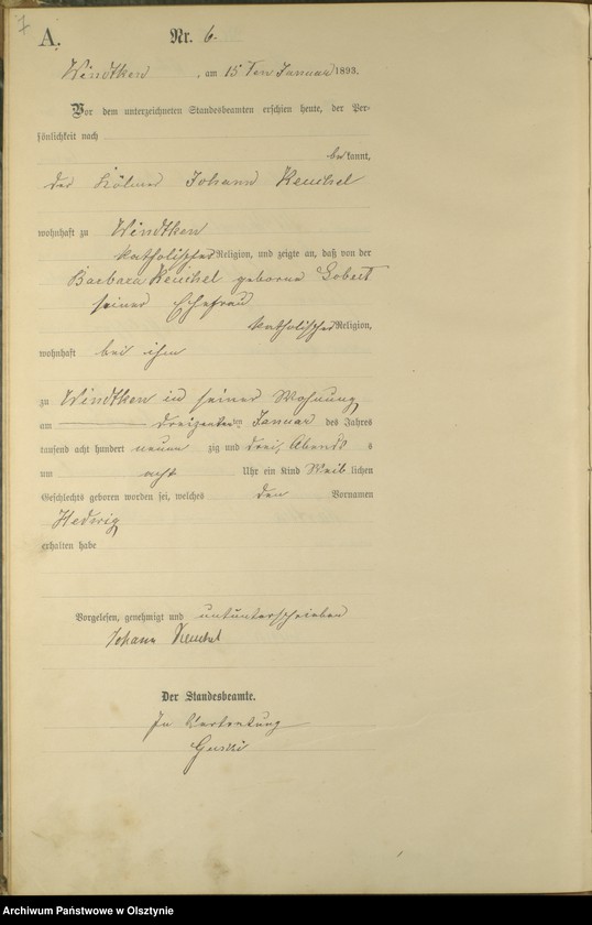 image.from.unit.number "Geburts-Haupt-Register Nr 1 - 99"