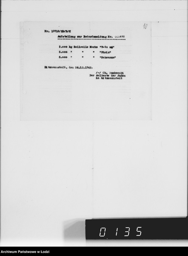 Obraz 14 z jednostki "Lumpen gegen Zellwolle [dostawa z Getta]"