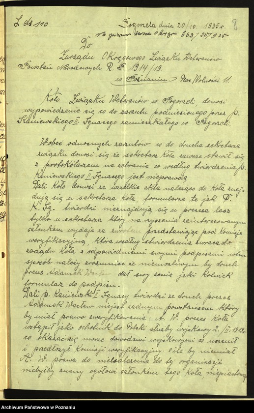 Obraz 16 z jednostki "Pogorzela, powiat Krotoszyn - akta koła."