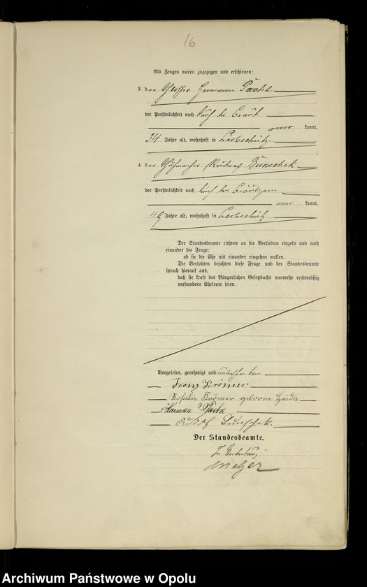 image.from.unit.number "Heiraths-Haupt-Register Standesamts Leobschütz pro 1904"