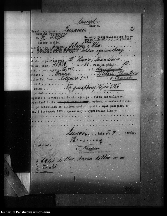 Obraz 6 z jednostki "Majętność Chrustowo pow. obornicki własność Dietsch nr woj. kotła 5765"