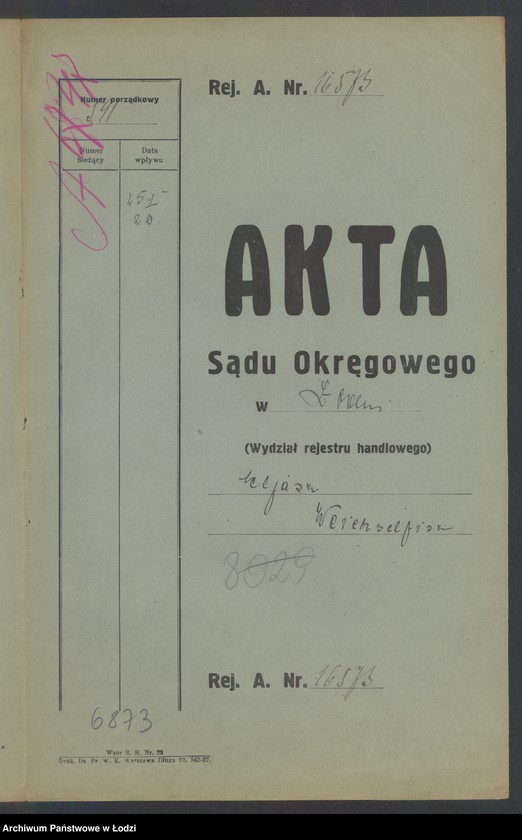Obraz 2 z jednostki "Eljasz Weichsefisz- sprzedaż skór, dodatków szewskich i farb malarskich"