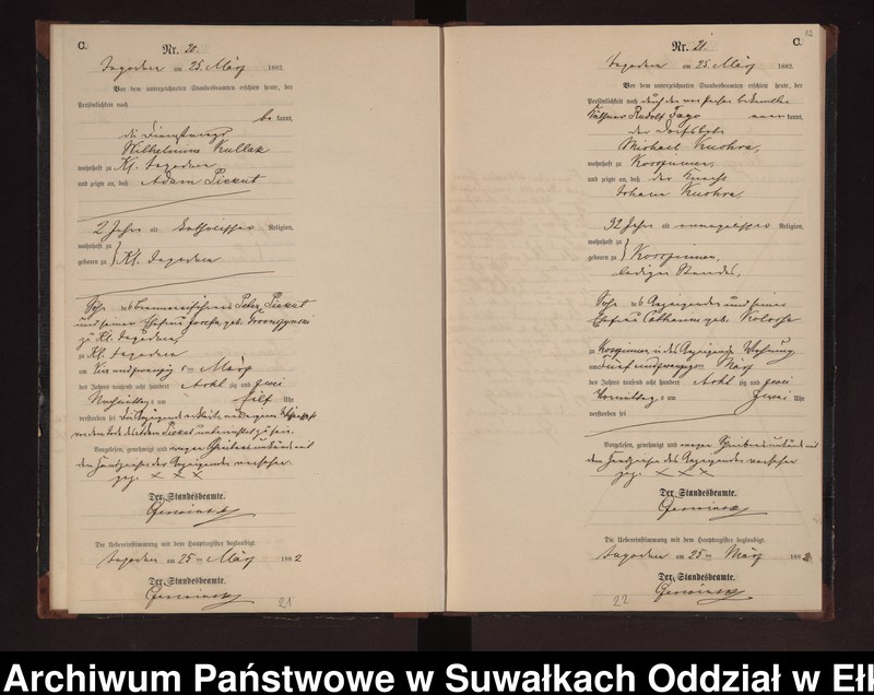 image.from.unit.number "Sterbe-Neben-Register des Preussischen Standes-Amtes Rydzewen Kreis Loetzen"