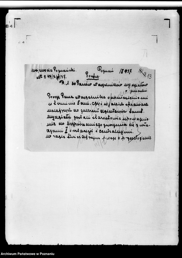 Obraz 17 z jednostki "Różne sprawy organizacyjne"