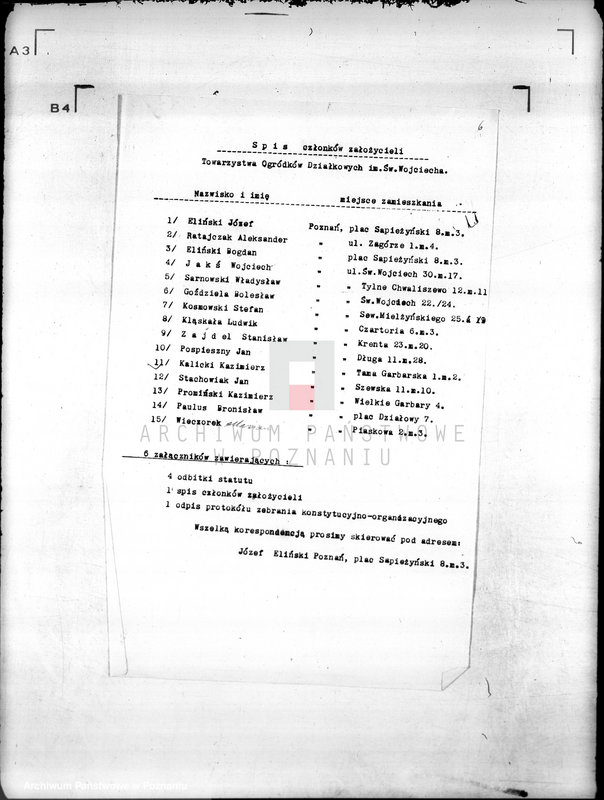 Obraz 12 z jednostki "/Towarzystwo Ogrodu Działkowego i Hodowli Drobnego Inwentarza im. św. Wojciecha w Poznaniu/"