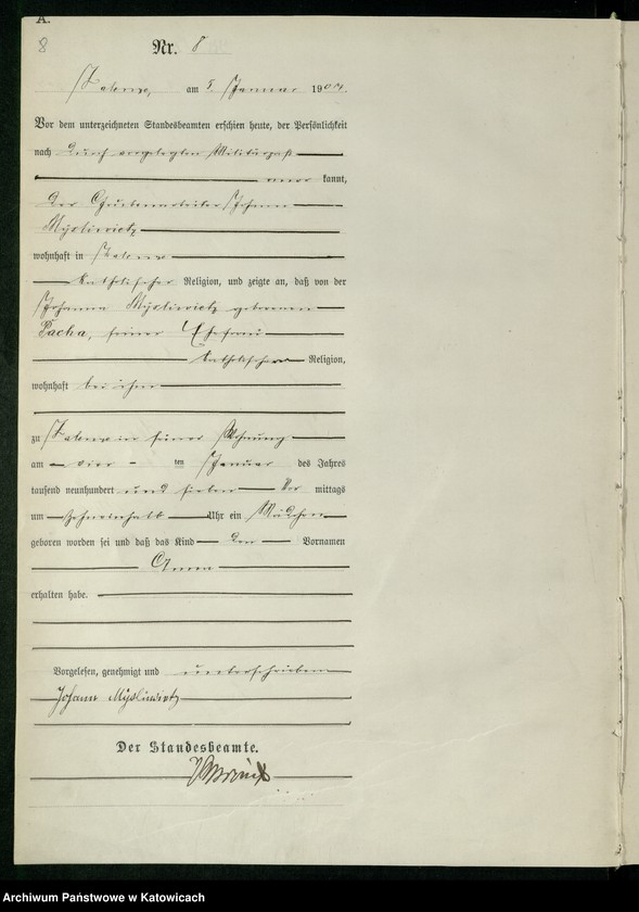 image.from.unit.number "Księga urodzeń, tom 1, nr 1-560"