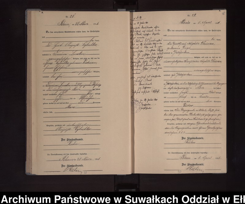 image.from.unit.number "Geburts-Neben-Register des Königlichen Preussischen Standes-Amtes Orlen Kreis Lötzen"
