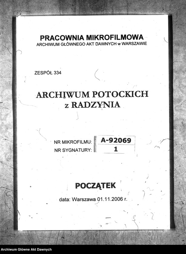 image.from.unit.number "Akta Krzysztofa Potockiego, podczaszego litewskiego, pułkownika wojsk koronnych, dotyczące dóbr Sidra [pow. grodzieński]."