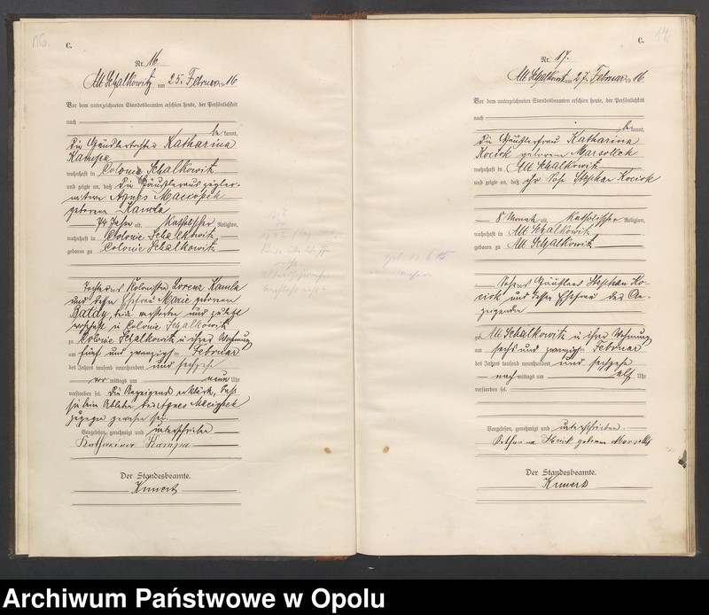 image.from.unit.number "Księga Zgonów Miejscowa Siołkowice Stare za rok 1916-1917"