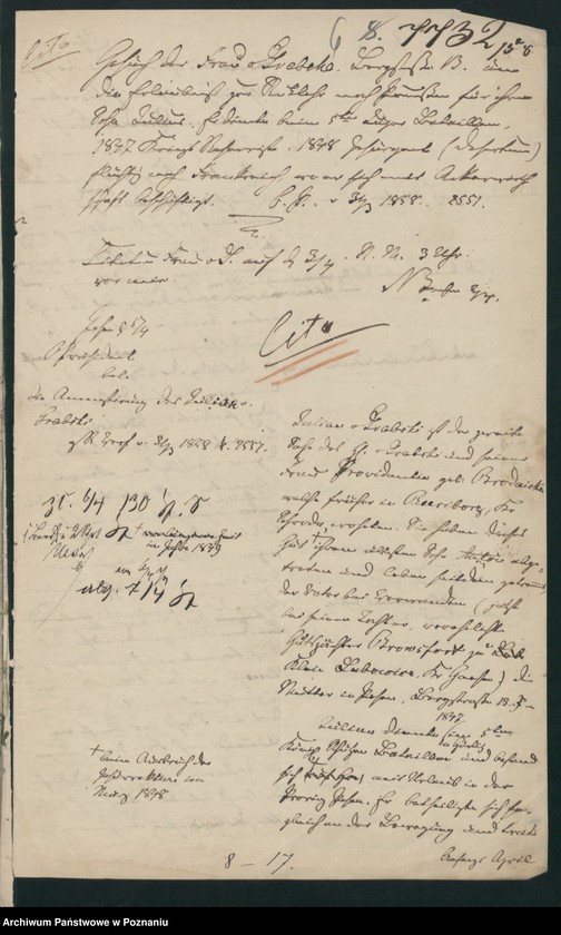 Obraz 10 z jednostki "A. betr. Familie von Grabski"