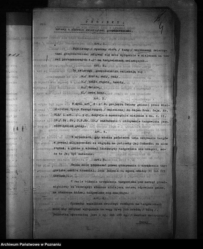 Obraz 8 z jednostki "Obrót zwierzętami [bydłem] ogólne sprawy"