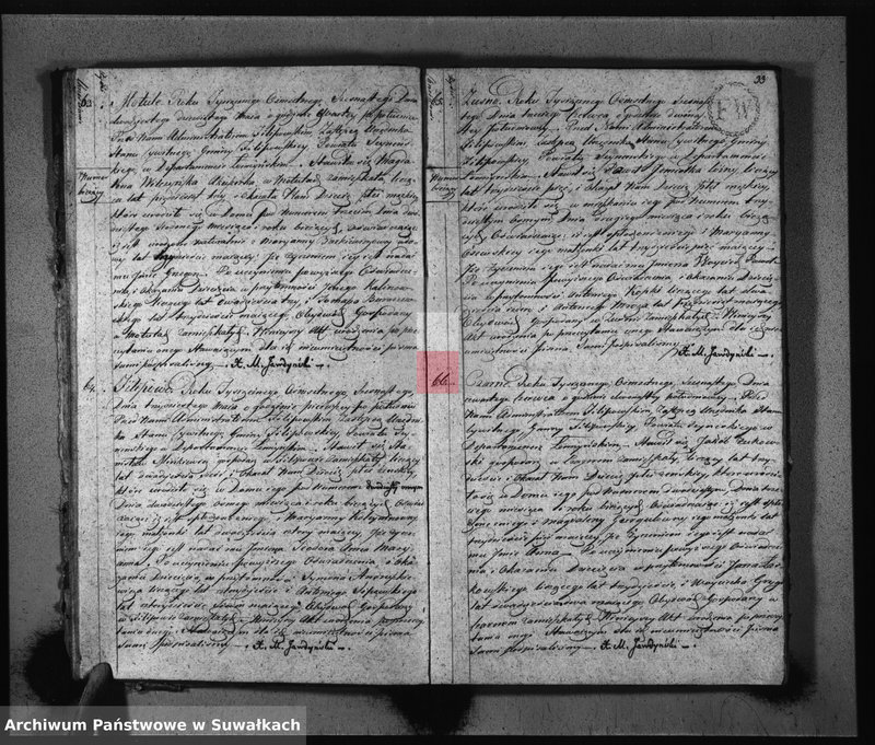 Obraz 19 z jednostki "Akta Urodzonych Gminy Filipowskiey od 1-go Stycznia 1816 R-u"