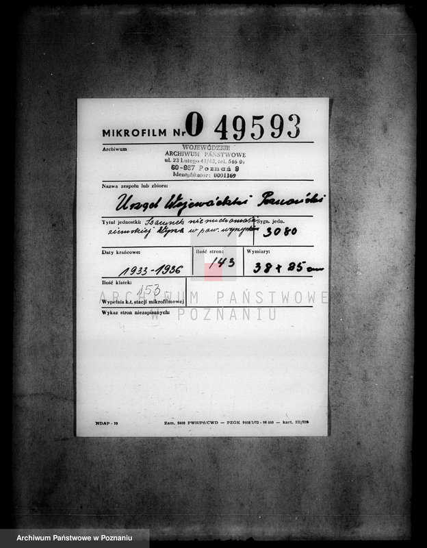 Obraz 2 z jednostki "Szacunek nieruchomości ziemskiej Wyrza w powiecie wyrzyskim"