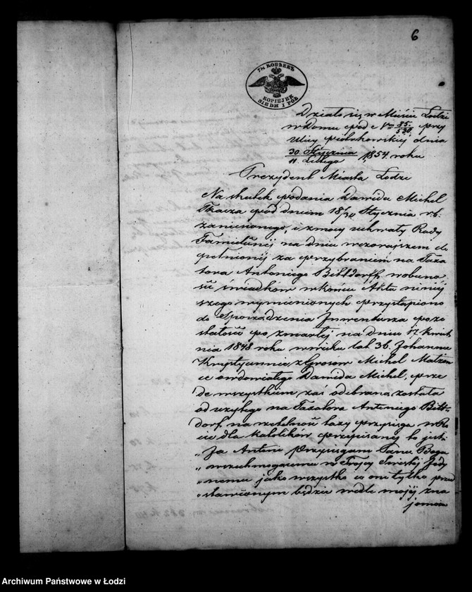 Obraz 10 z jednostki "Akta tyczące się ustanowienia opieki nad nieletnimi po zmarłej Johannie Krystianie z Gorssów Michel"