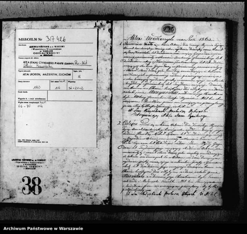 image.from.unit.number "Akta urodzeń, małżeństw i zgonów"