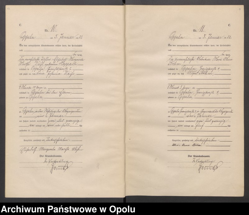 Obraz 8 z jednostki "[Rejestr zgonów] 1922 Tom I Nr 1-467"
